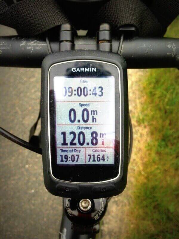 Lots of miles on a cycle tour
